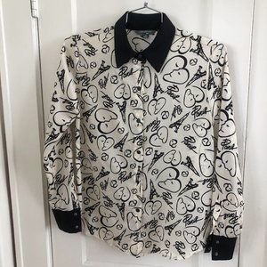 Catherine Malandrino Paris Graphic Blouse